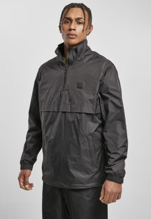 Stand Up Collar Pull Over Black