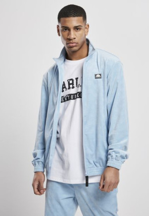 Bluza Welurowa SP048 AOP Velour Babyblue