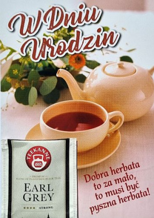 Kartka urodzinowa z herbatką GIFT 139