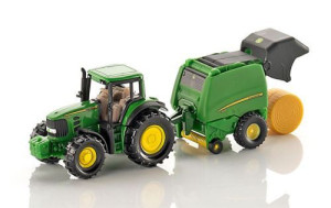 Siku 1665 Traktor John Deere z prasą