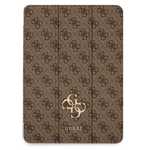 Etui  Guess do iPad 12,9" 2021 Book Cover brąz 4G Collection
