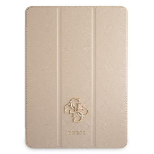 Etui  Guess do iPad 11" 2021 Book Cover złoty Saffiano Collection
