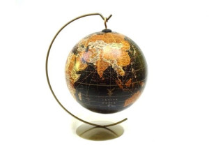 OK czarny globus Black World na zawiesiu