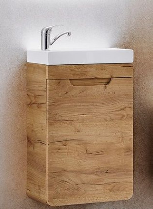 Szafka z umywalką 40cm ARUBA 826 Dąb Craft Złoty CMD