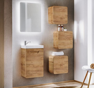 Meble Łazienkowe Dąb Złoty Craft ARUBA CMD