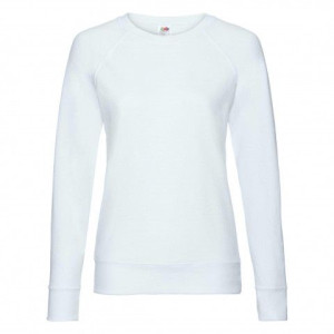 Bluza damska z lekkiego materiału Lightweight Fruit of the Loom Biały S