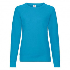 Bluza damska z lekkiego materiału Lightweight Fruit of the Loom Azurowy L