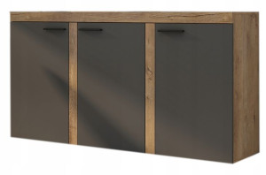 Komoda Samba 148 Cm Grafit/dąb Lefkas
