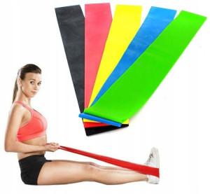 5x Gumy Taśmy Do Ćwiczeń Fitness Zestaw Gum Taśm