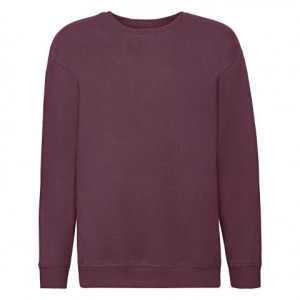 Dziecięca bluza Set-In Sweat Premium Fruit of the Loom Burgund 3-4