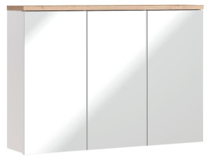 Szafka z lustrem 80cm BELIO Biały Połysk CMD