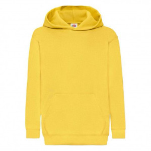 Dziecięca bluza z kapturem Hooded Sweat Fruit of the Loom Ciemnożółty 5-6