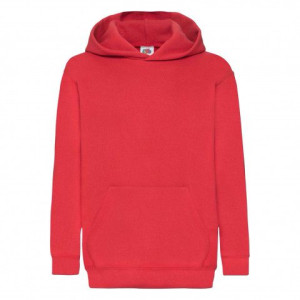 Dziecięca bluza z kapturem Hooded Sweat Fruit of the Loom Czerwony 5-6