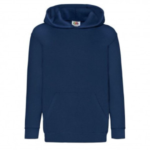 Dziecięca bluza z kapturem Hooded Sweat Fruit of the Loom Granatowy 7-8