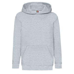 Dziecięca bluza z kapturem Hooded Sweat Fruit of the Loom Heather Grey 14-1