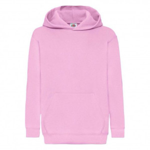 Dziecięca bluza z kapturem Hooded Sweat Fruit of the Loom Jasnoróżowy 12-13