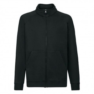 Dziecięca bluza rozpinana Sweat Jacket Fruit of the Loom Czarny 5-6