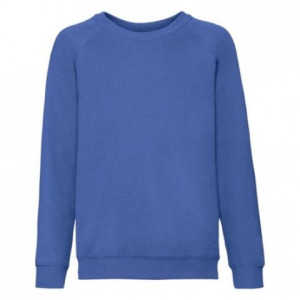 Dziecięca bluza Raglan Sweat Fruit of the Loom Niebieski 5-6
