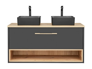 Szafka z umywalką 120cm BARNI Szary /Artisan CMD
