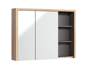 Szafka z lustrem 100cm DIVA Shetland / Grafit CMD