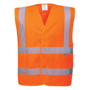 Kamizelka ostrzegawcza z taśmami Pomarańcz 6XL-7XL