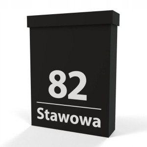 Skrzynka na listy, skrzynka pocztowa, duża A4 - z adresem
