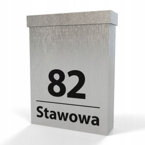 Skrzynka na listy, skrzynka pocztowa, duża A4 - z adresem
