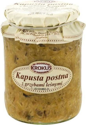 Kapusta postna z grzybami 670g Krokus