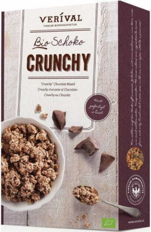Musli crunchy czekoladowe 375g EKO Verival