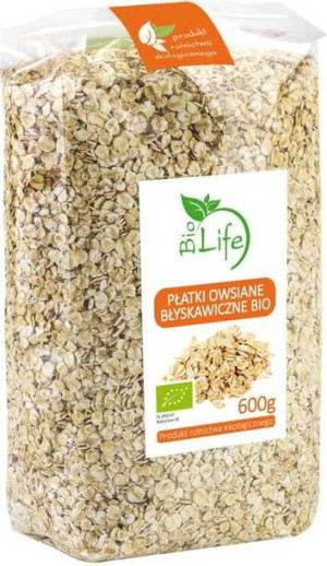 Płatki owsiane błyskawiczne 600g EKO Bio Life
