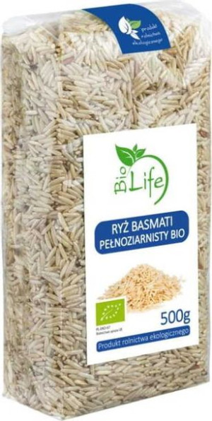 Ryż basmati pełnoziarnisty 500g EKO Bio Life