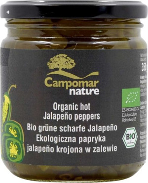 Papryka Jalapeno Zielona Krojona W Zalewie Bio 350 G (130 G) - Campomar Nat