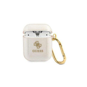 Etui na słuchawki GUESS GLITTER COLLECTION do Apple AirPods I/II złoty