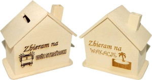 Skarbonka DOMEK Zbieram na__ GRAWER DZIEŃ DZIECKA