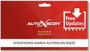 Autoxscan Rs820 Dodatkowa Dwie 2xmarki