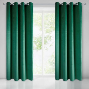 Zasłona Pierre Cardin c. zielona  140X250 Przelotki