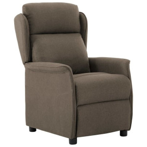 Rozkładany fotel, kolor taupe, tapicerowany tkaniną