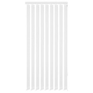 Żaluzje pionowe z białego materiału 120x250 cm