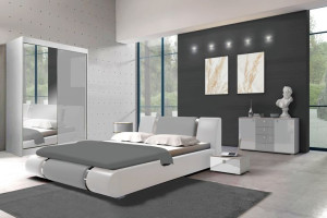 Luxe Sypialnia Szafa Komoda Łóżko 200x200