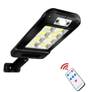 Lampa solarna uliczna latarnia 128 LED uchwyt + pilot
