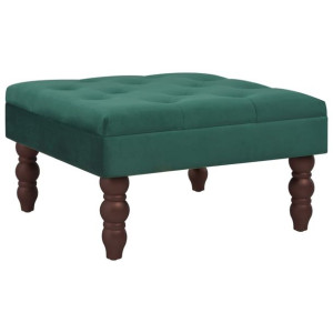 Stołek, ciemnozielony, 60x60x36 cm, aksamit