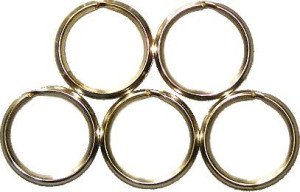 Kółko Do Kluczy 20 Mm Z Przekrepowaniem 5szt Złoty