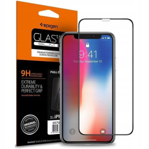 Szkło hartowane SPIGEN GLASS FC iPhone 11 czarny