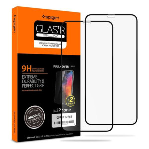 Szkło hartowane SPIGEN GLASS FC 2-PACK iPhone 11 PRO czarny