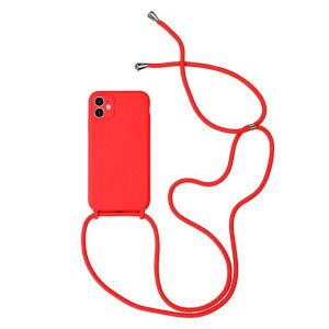 Strap Silicone Case do iPhone 11 Pro czerwony