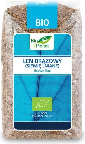 Len Brązowy (siemię Lniane) Bio 400 G - Bio Planet