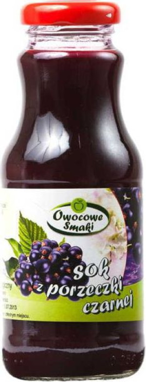 Sok Z Czarnej Porzeczki Bio 250 Ml - Owocowe Smaki