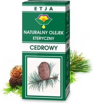 Olejek cedrowy eteryczny 10 ml ETJA