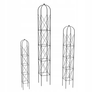 PERGOLA METALOWA Ogrodowa Róże Trejaż CZARNA