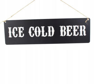 Zawieszka Na Sciane Beer Piwo Czarna Drzwi